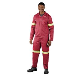 Trade Polycotton Conti Suit - Reflective Arms & Legs - Yellow Tape