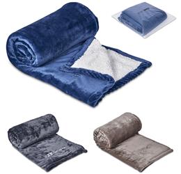Serendipio Glacial Sherpa Fleece Blanket