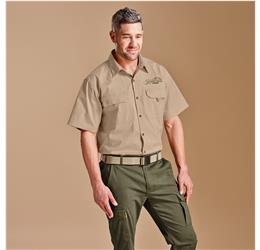 Mens Short Sleeve Mawenzi Twill Shirt