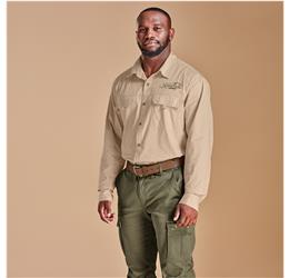Mens Long Sleeve Mawenzi Twill Shirt