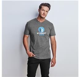 Mens Michigan Melange V-Neck T-Shirt